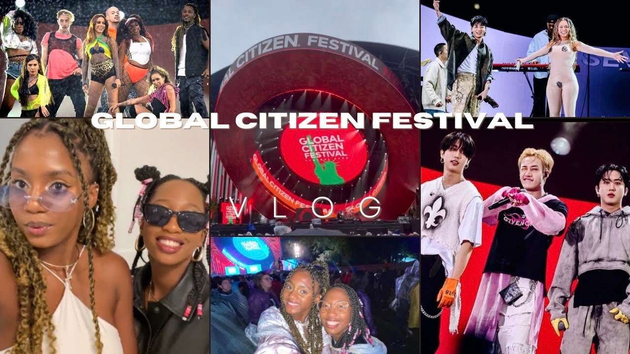 GLOBAL CITIZEN FESTIVAL NYC 🗽vlog - 3racha of Stray kids, Jungkook of BTS and many more...