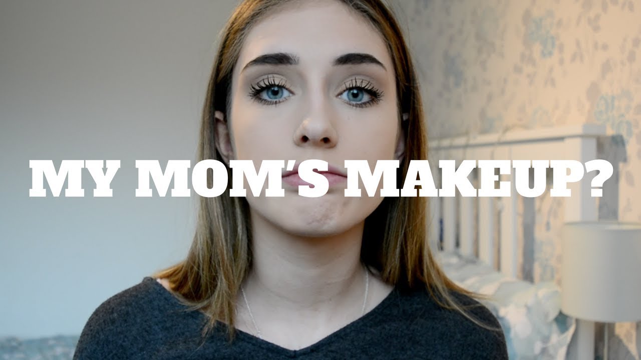 FULL FACE USING ONLY MY MOM'S MAKEUP CHALLENGE!! | Talitia Hill