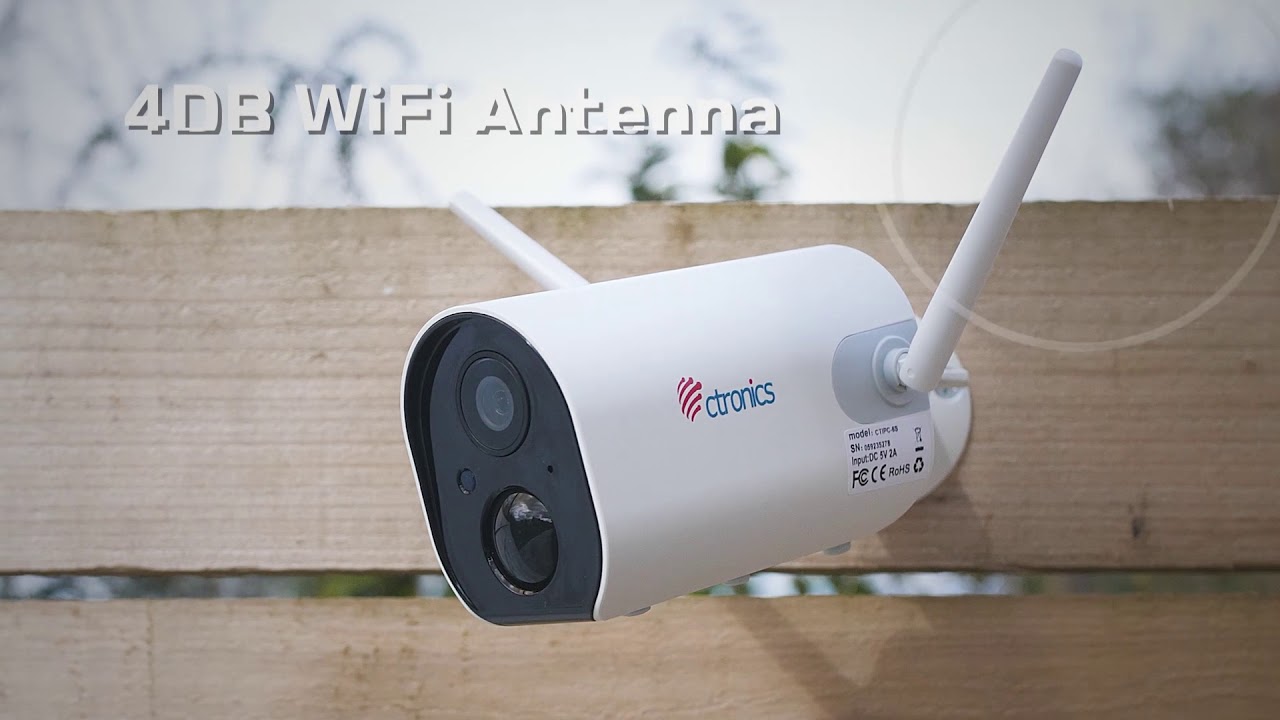 20m Night Vision 6S | 10400mAh Rechargeable Battery, 1080P CCTV Wi-Fi Camera Wireless Surveillance