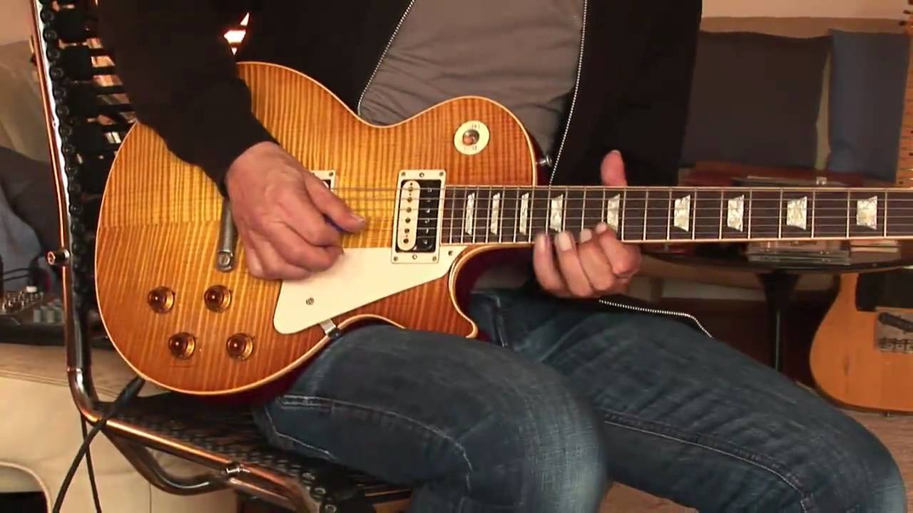 1998 Gibson Les Paul 58 Flametop Amber Pickups Part2