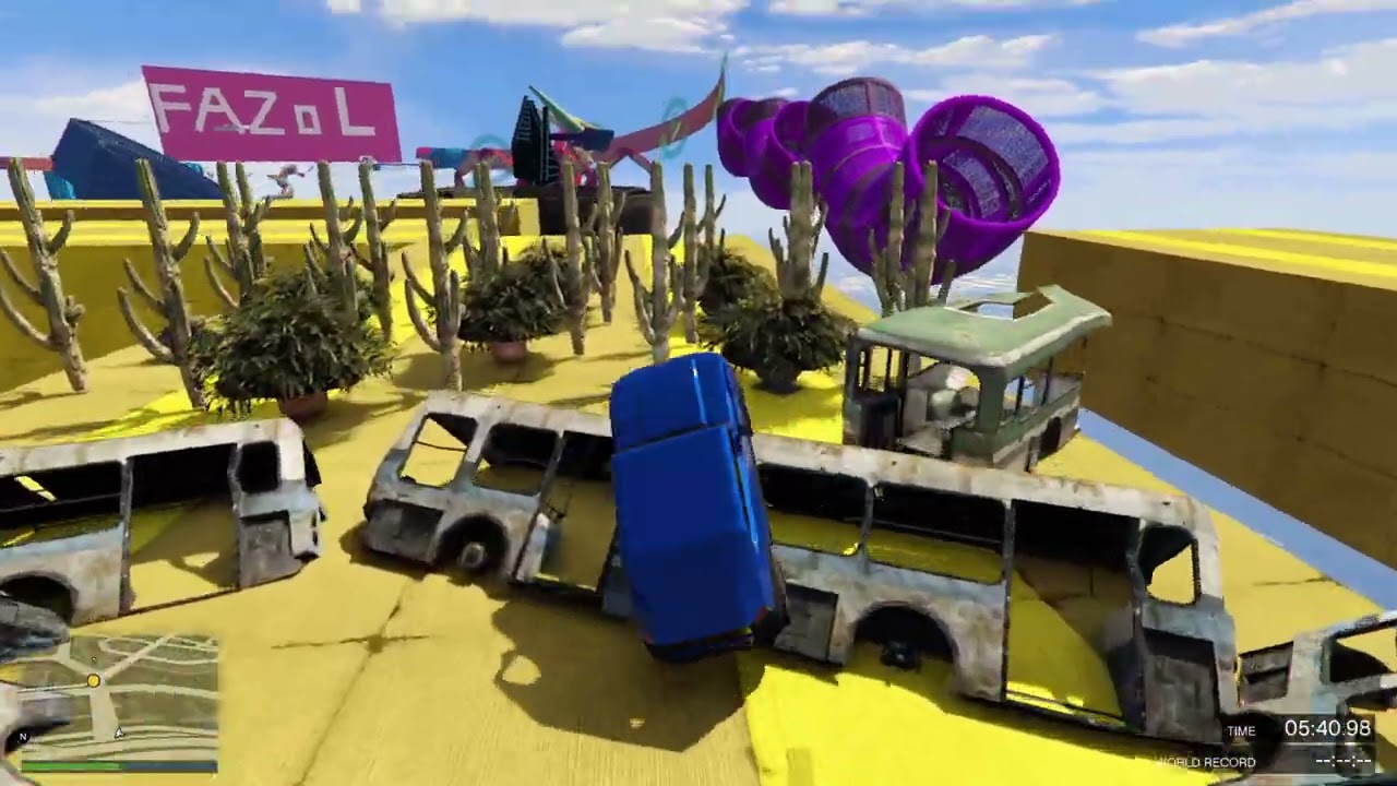 GTA 5 ONLINE VERY HARD PARKOUR FREECRAWLER CAR GAMEPLAY NO COMMENTARY