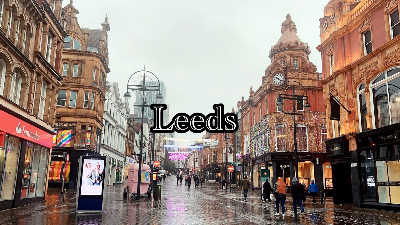 Walking in Leeds,Snow & Rain ❄️🌧️ West Yorkshire | UK