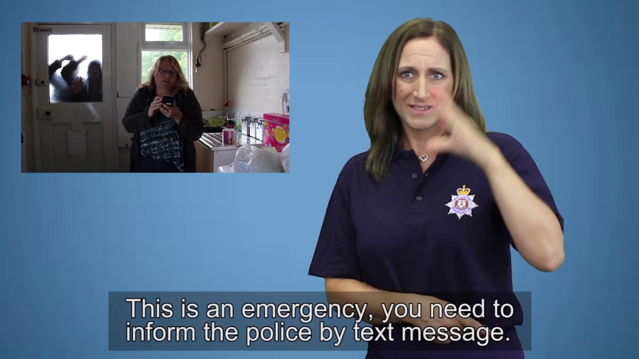 BSL film launched showing the difference between emergency and non-emergency SMS numbers