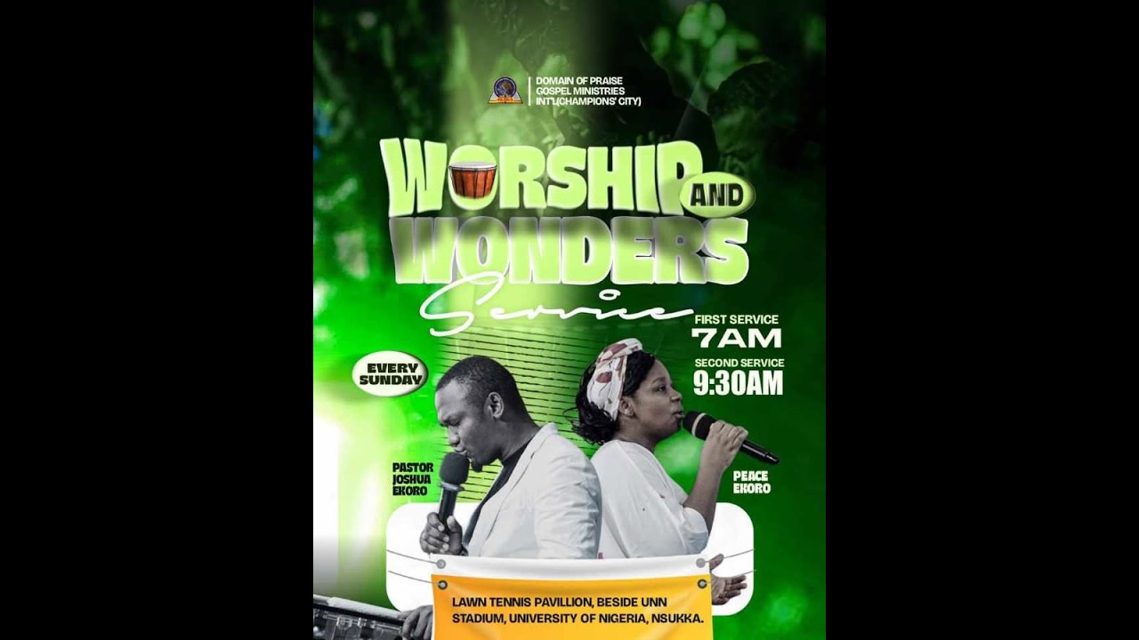 WORSHIP AND WONDER SERVICE||NEW GLORY PROPHETIC SERVICE||01-03-2026|