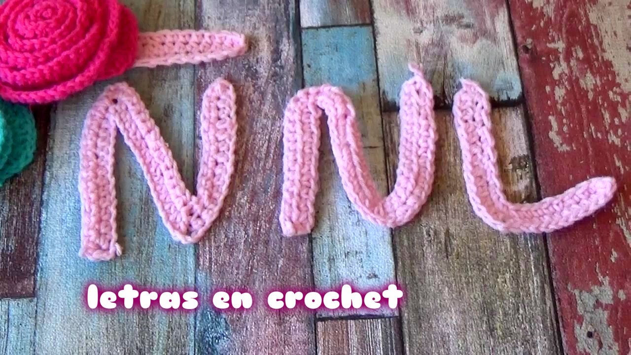 Como hacer la letras N-Ñ- L en  crochet facil para principiantes | HOW TO CROCHET LETTERS Ñ-N-L