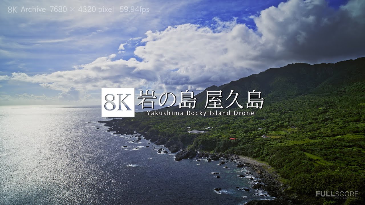 岩の島 屋久島 [8K footage] Yakushima Rocky Island Drone