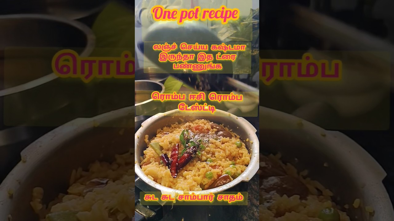 one pot recipe/sambar sadam recipe/very easy /ரொம்ப டேஸ்டி...