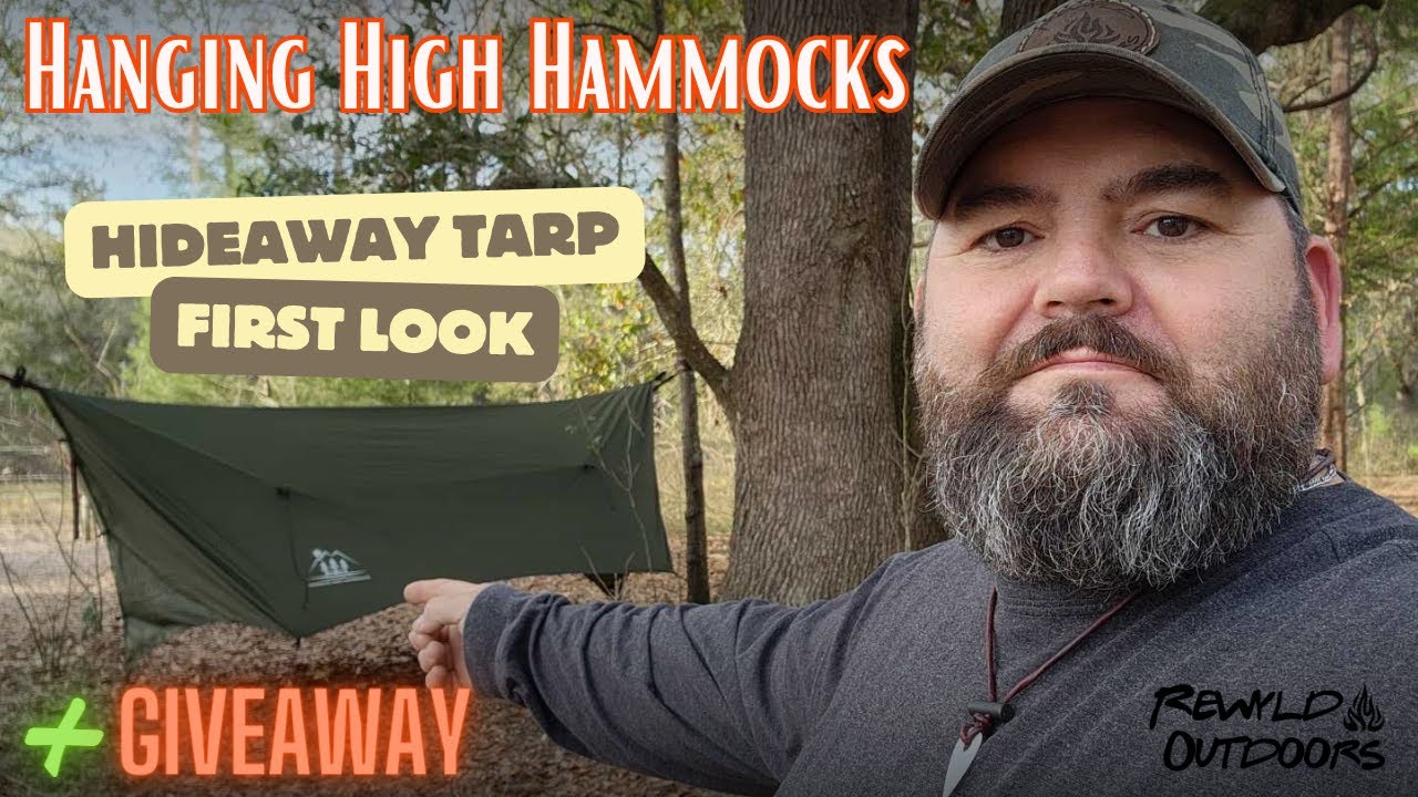 Hideaway Tarp| First Look #hanginghighhammocks #hammocktarp #giveaway