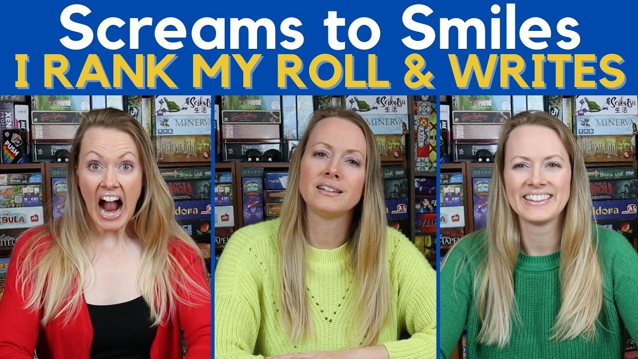 МОЙ ТОП игр Roll & Write | Я оцениваю все свои игры Roll & Write от криков до улыбок!