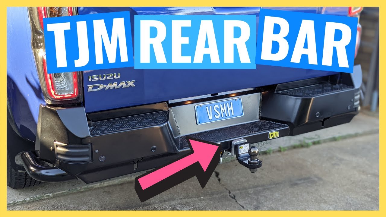 TJM REAR BAR STEP TOW BAR Install | 2021 DMAX X-TERRAIN Build Series #4 (TJM 081SBRBA34G)