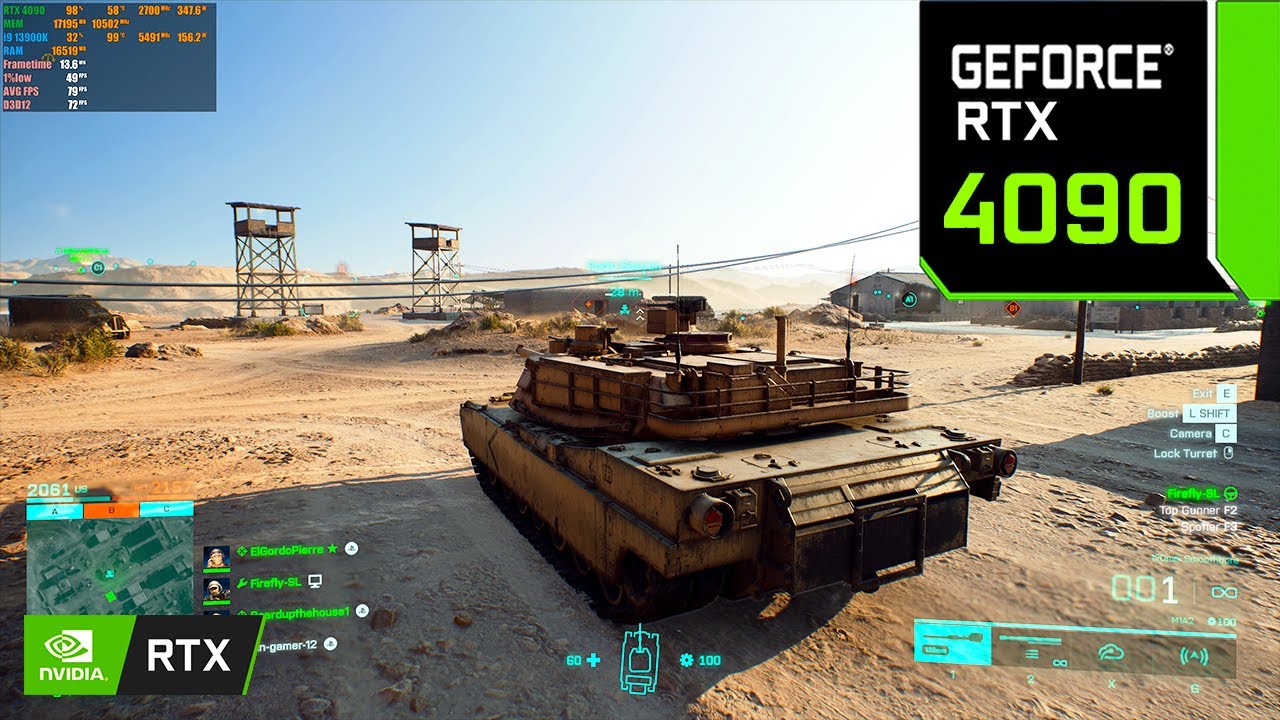 Battlefield 2042 : RTX 4090 24GB + i9 13900K ( 8K Ultra Graphics RTX ON / DLSS ON )