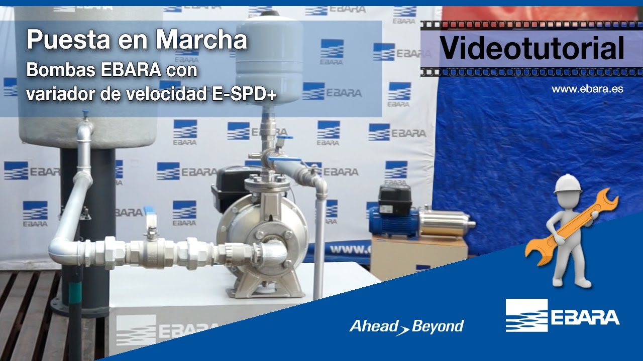 Puesta en marcha de bombas EBARA con variador de velocidad E-SPD+