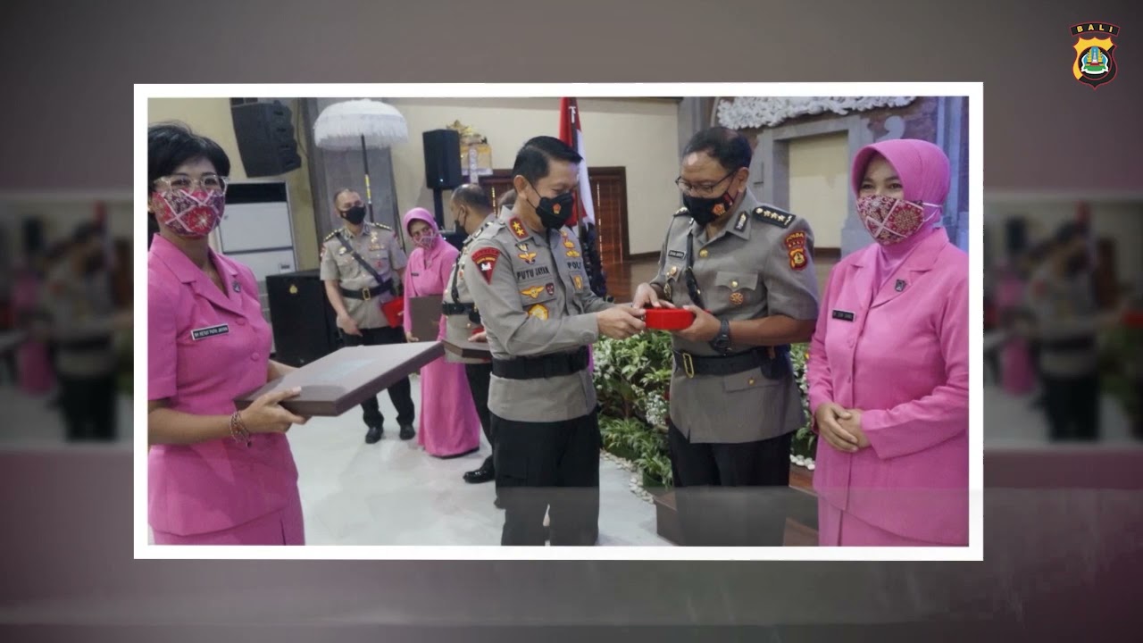Kapolda Pimpin Upacara Sertijab 7 Pejabat Utama Polda Bali.