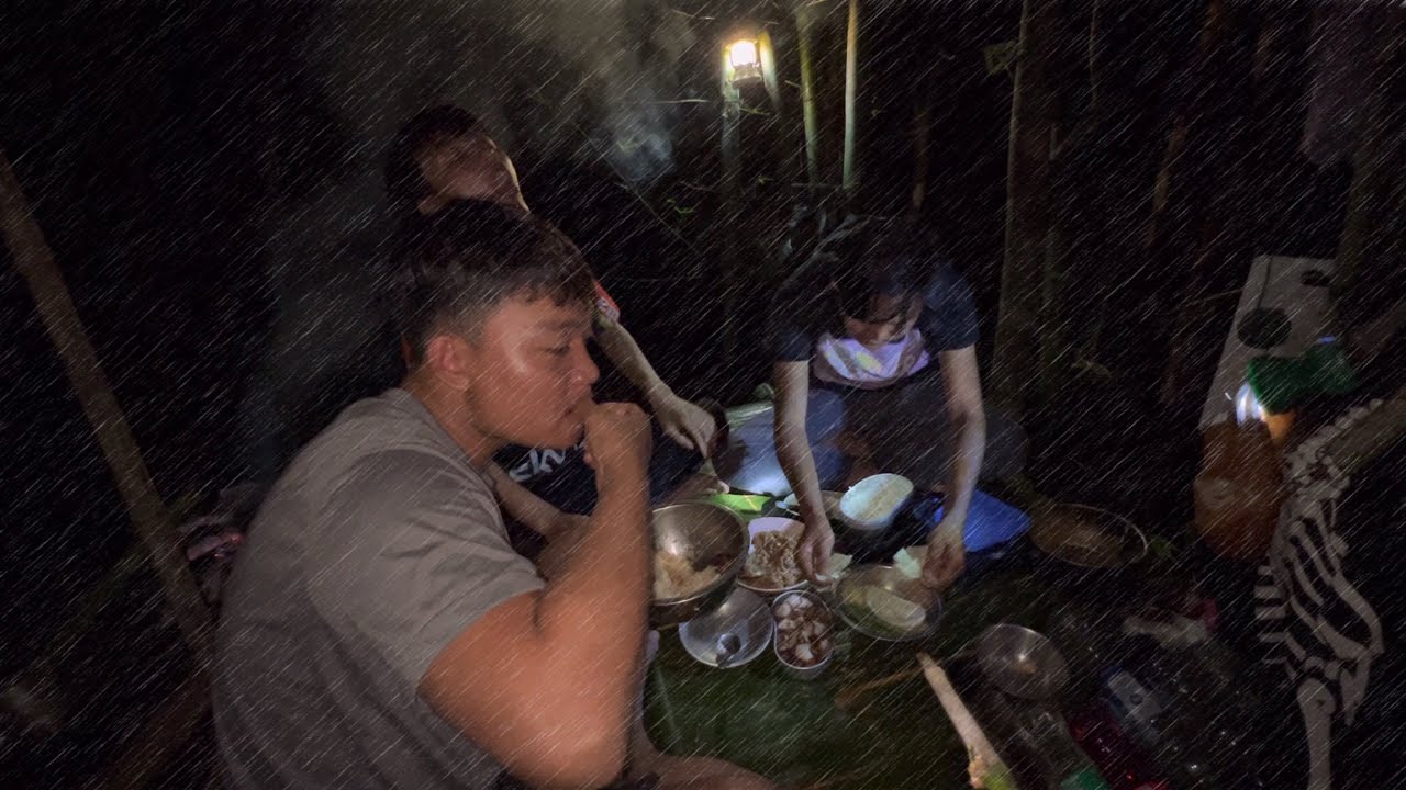 ขัดห้างบนกอไผ่! บังเอิญเจอเพื่อนเก่า? เลยชวนมาขัดห้างด้วยกัน! พายุฝนถล่มหนักมาก! ทำเอาไข้ขึ้น!