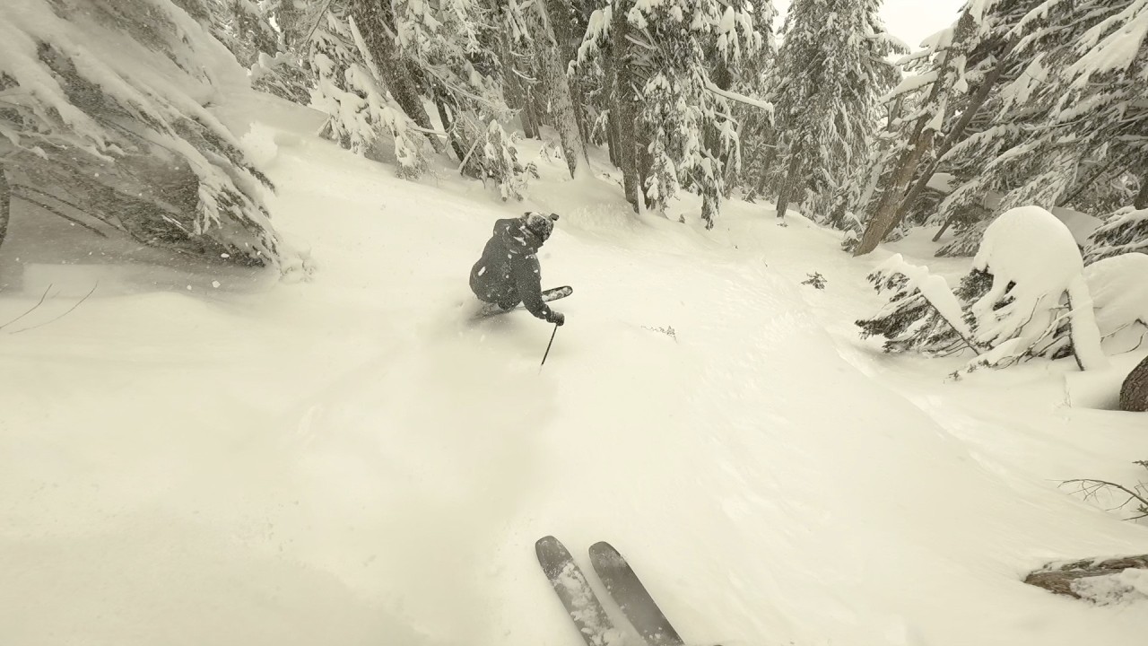 Skiing Untouched Powder All Day