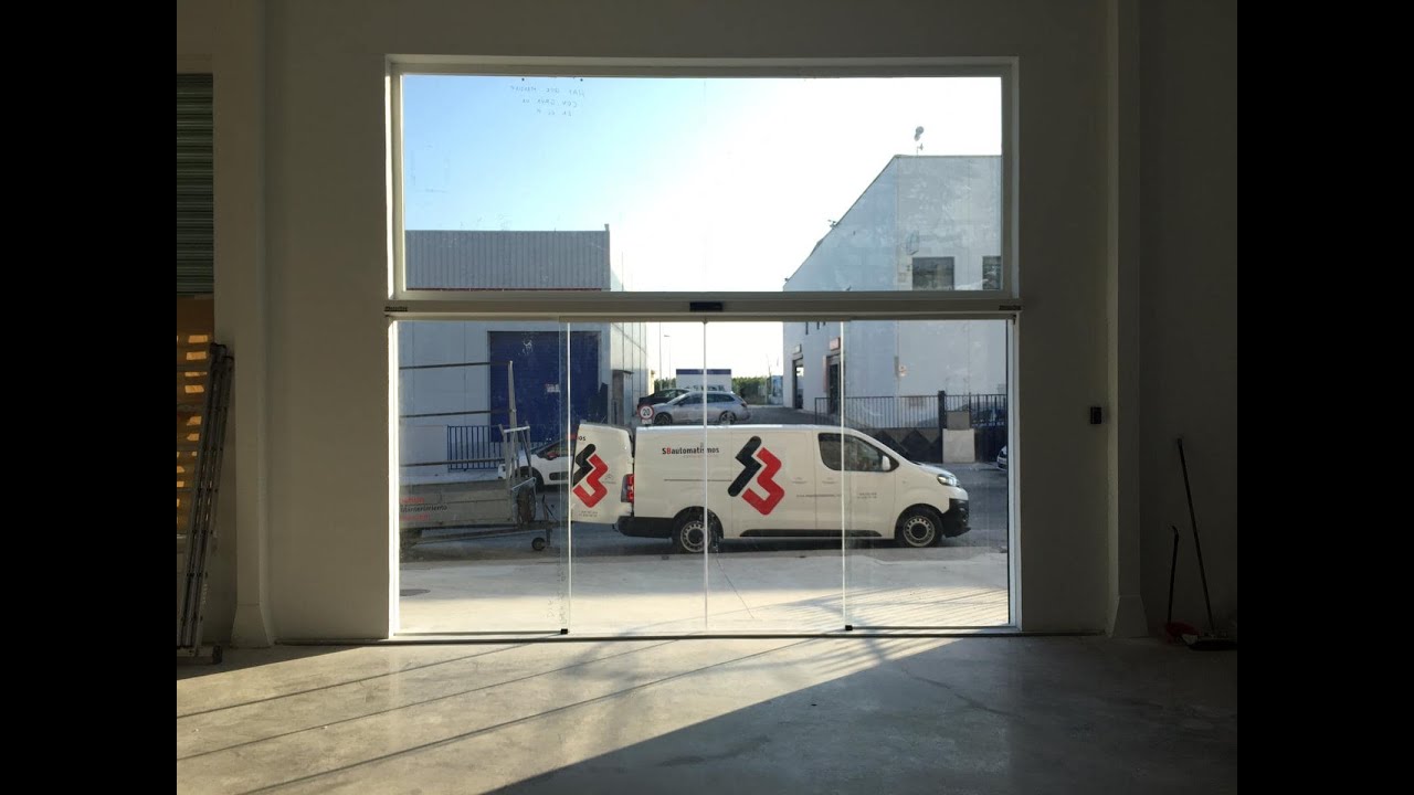Como instalar puerta automática de cristal corredera paso a paso | SB Automatismos | Motorline