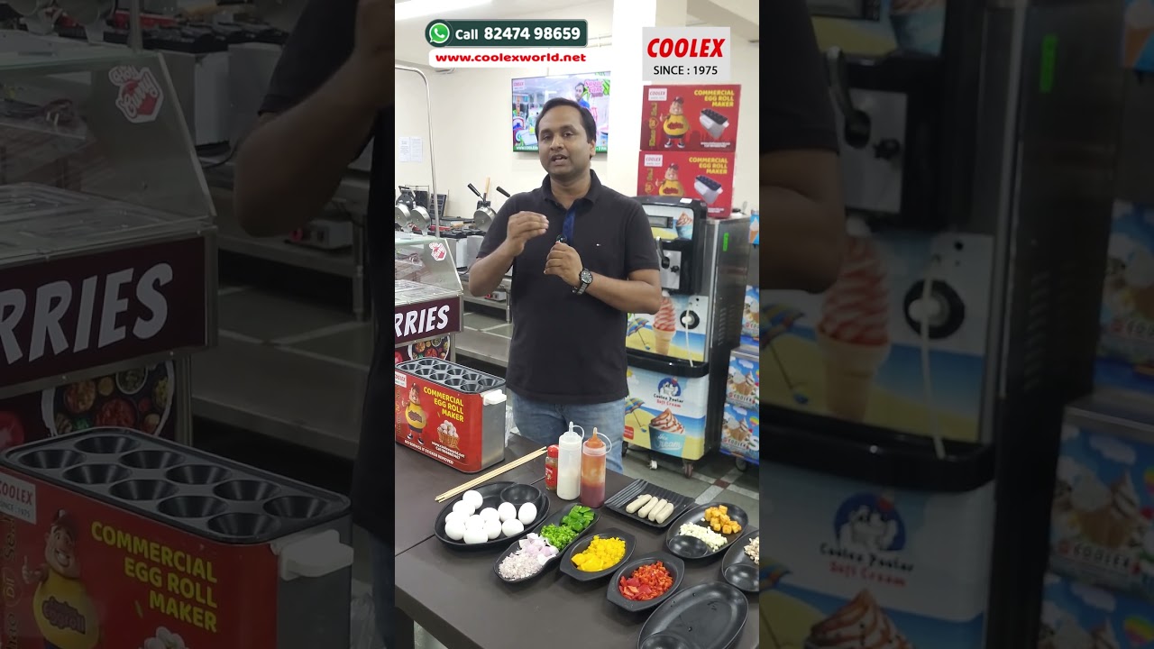 Egg Kulfi Roll Machine + Chicken Sausage = Super Profitable Street Food Idea