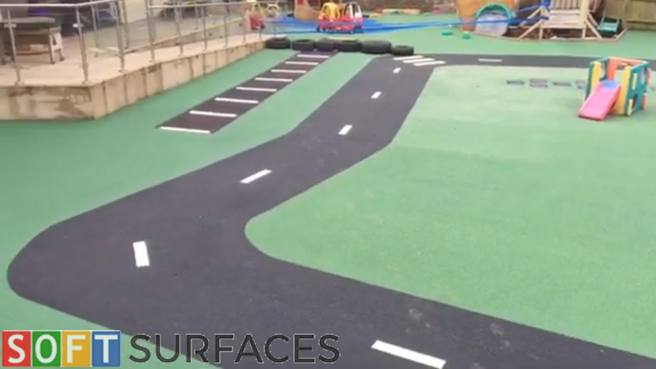 School Playground Design and Install in Manchester, Greater Manchester | Wetpour Play Area
