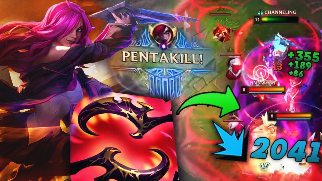I tried *ENDLESS HUNGER* Katarina... I got 2 PENTAS in ONE GAME...