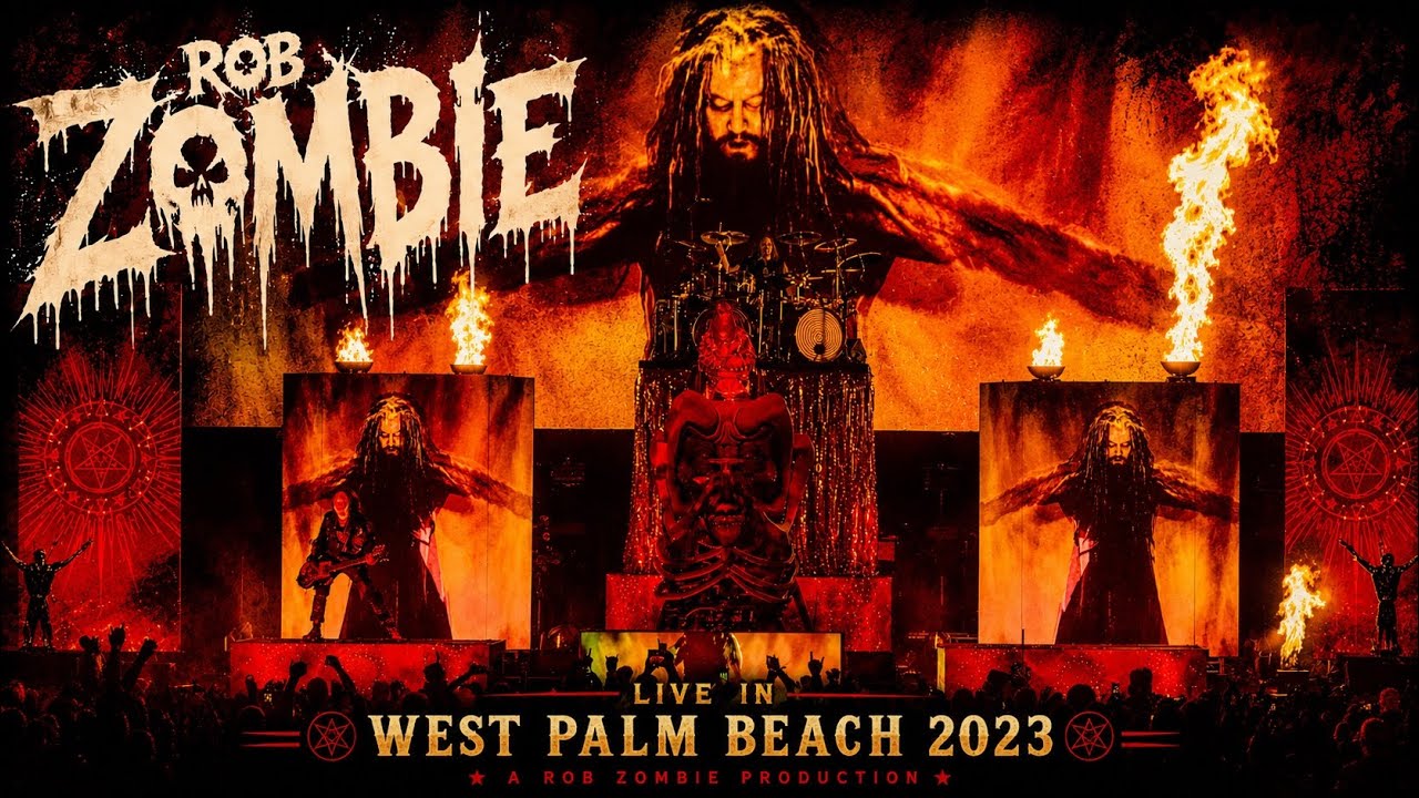 ROB ZOMBIE - Full HD Concert Live @ iTHINK Financial Amphitheatre, West Palm Beach, FL, AUG 27 2023