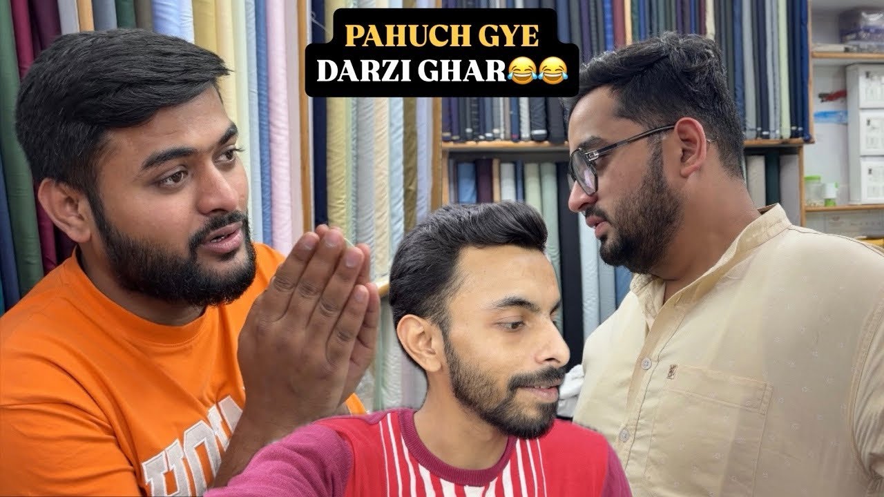 Pahuch gye hum Kurta silwane😍Faizy got irritated😂||Sarim7