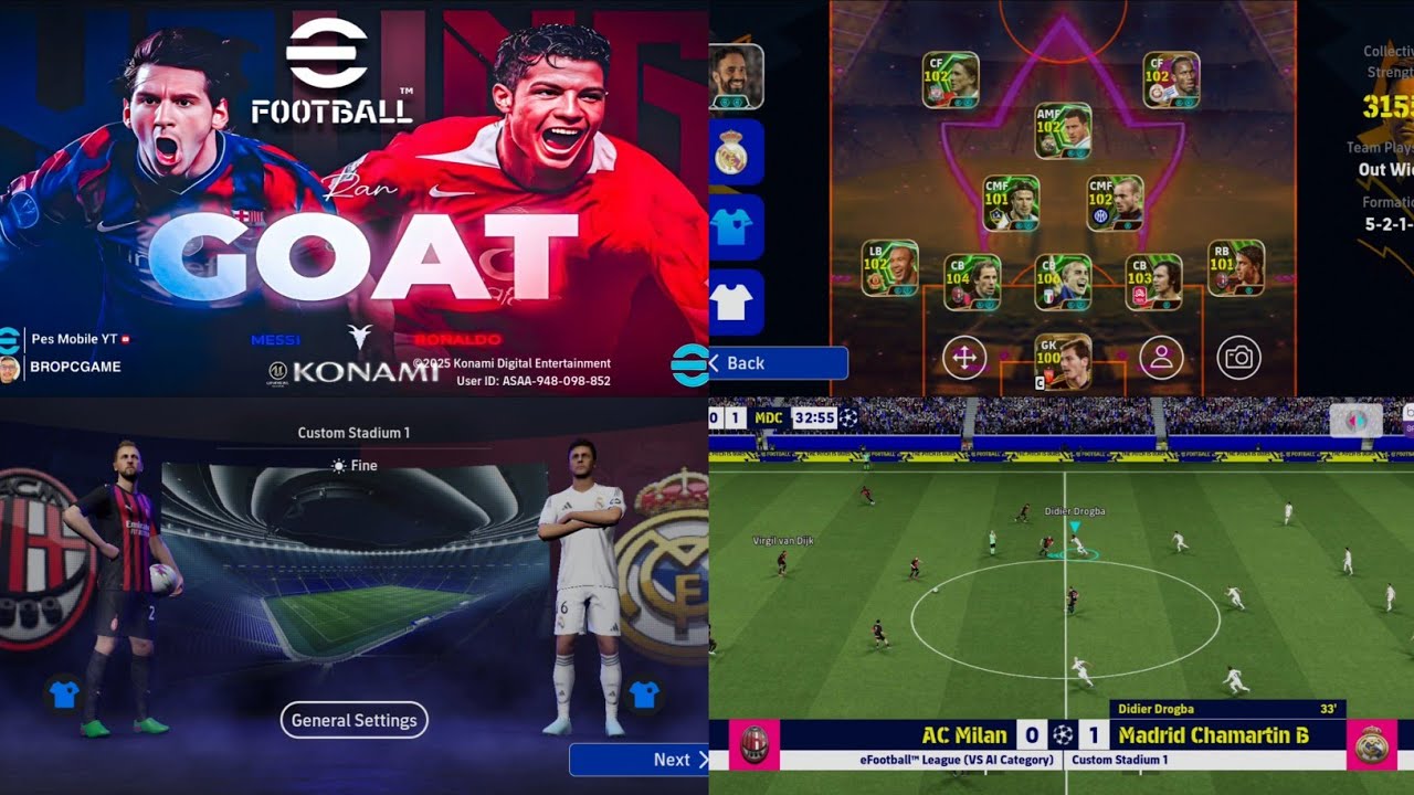 eFootball 2026 Mobile v5.0.1 New Graphics,Kits Patch Android