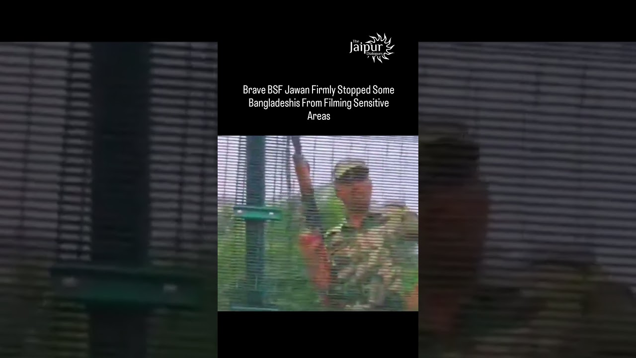 Brave BSF Jawan Firmly Stopped Some Bangladeshis From Filming Sensitive Areas 🔥🇮🇳