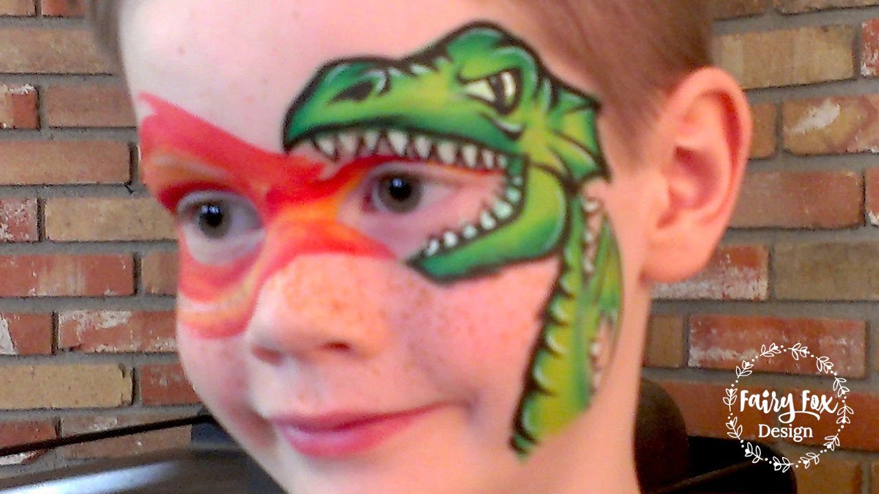 Fire-breathing Dragon - Face Paint Tutorial