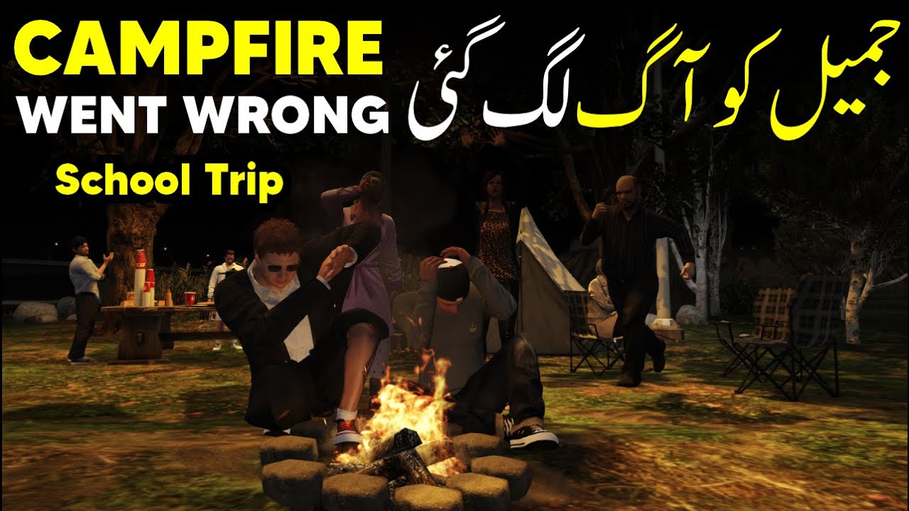 CAMPFIRE ٰIN JUNGLE | SCHOOL TRIP #3 | GTA 5 GAMEPLAY | RADIATOR | GTA 5 REAL LIFE MODS