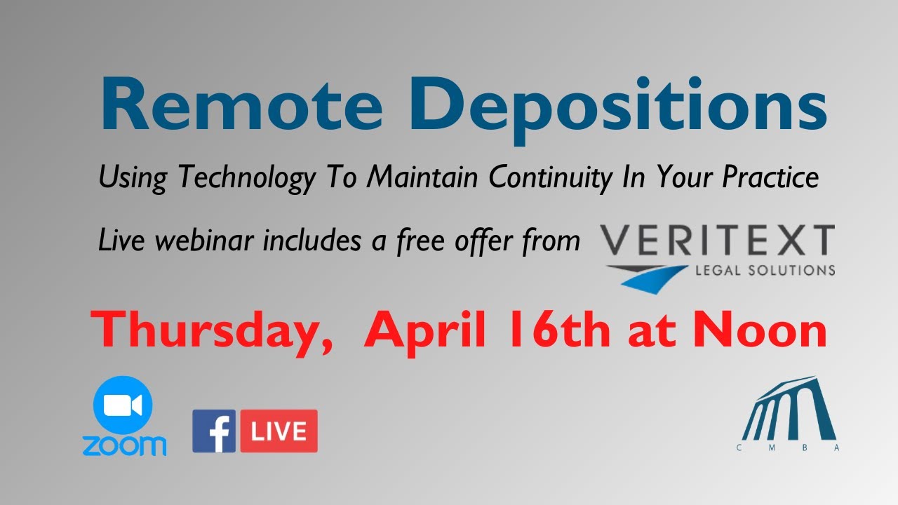 Veritext Remote Depositions 2020.04.16