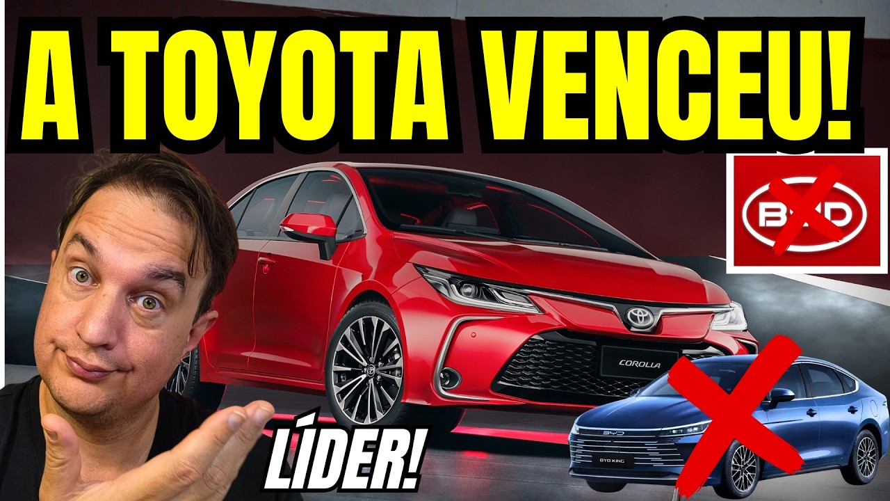 BYD KING É ATROPELADO PELO COROLLA! POR QUE ISSO ACONTECEU? VEJA OS DADOS!