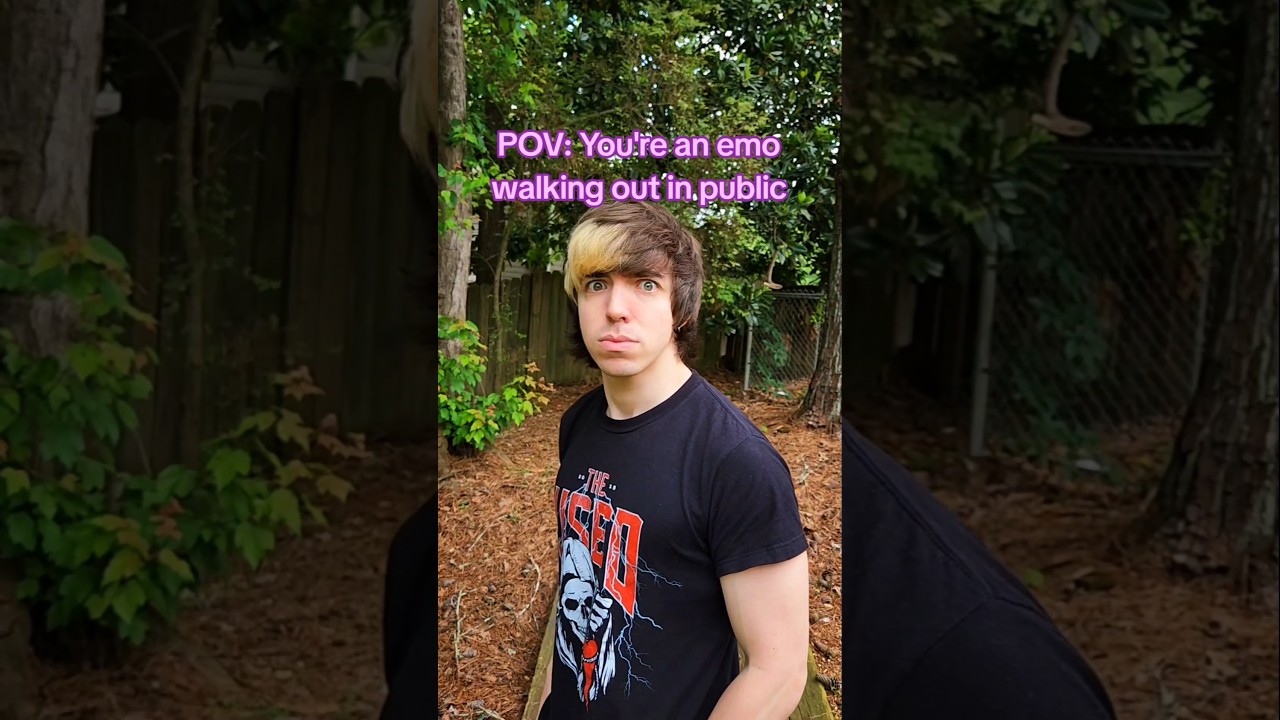 POV: You're an emo walking out in public #emo #alternative #scene #poppunk