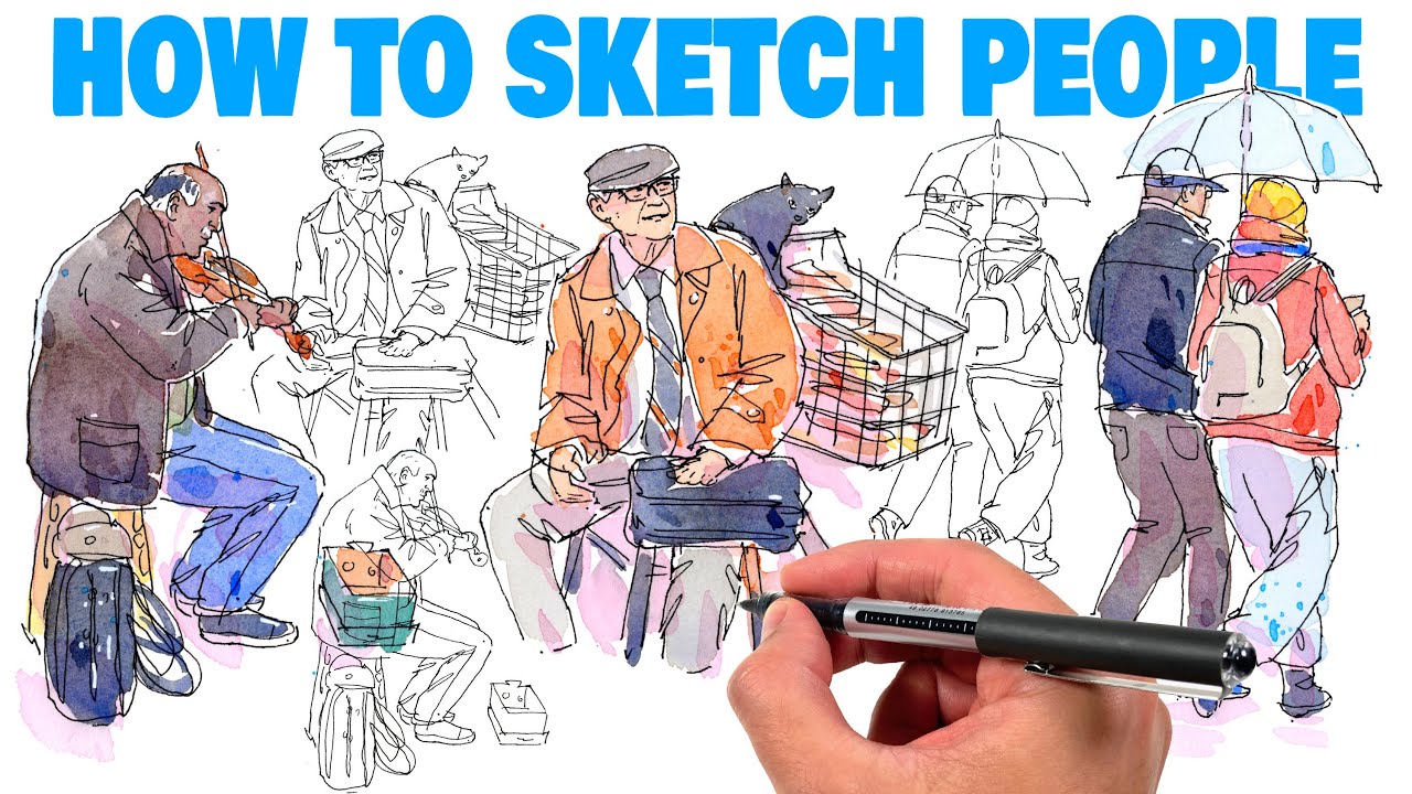 How to sketch PEOPLE quickly & accurately!