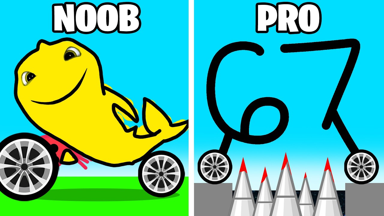 NOOB to PRO in Draw Car Game