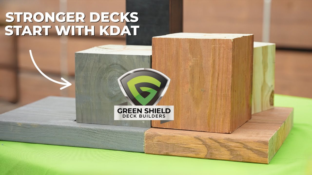 Why Green Shield Uses KDAT Framing for Every Composite Deck | Stronger, Straighter, Better
