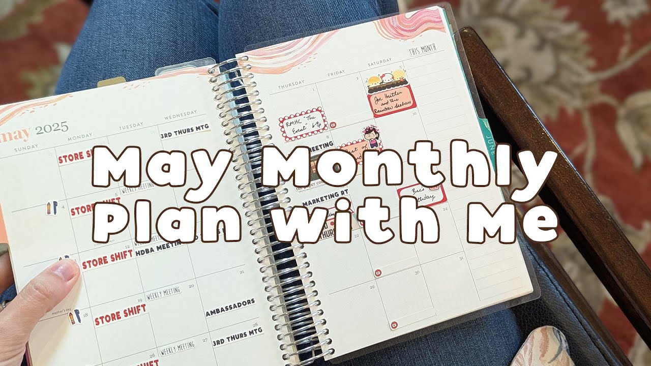 May Monthly Plan with Me in My Erin Condren A5 Daily Duo