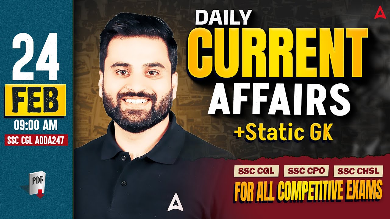 Current Affairs Today | 24 Feb Current Affairs 2026 | Daily Current Affairs 2026 By Navdeep Sir