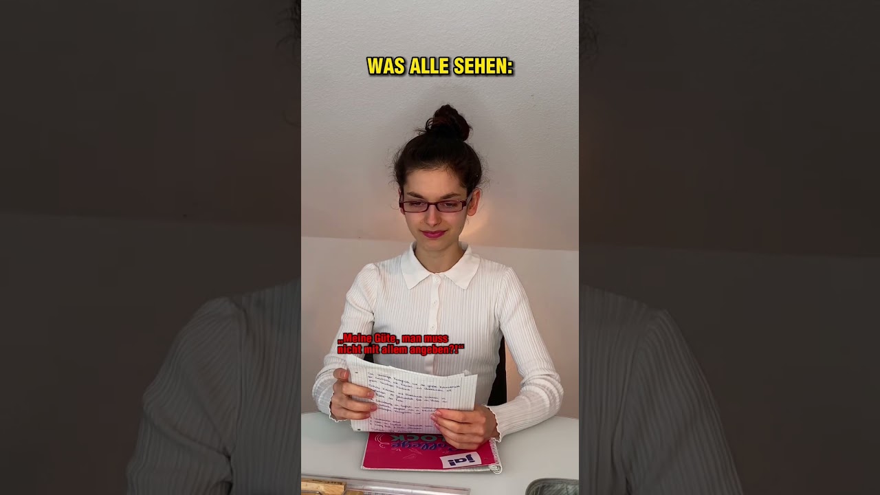 Die Wahrheit &uuml;ber Streber&hellip;💭