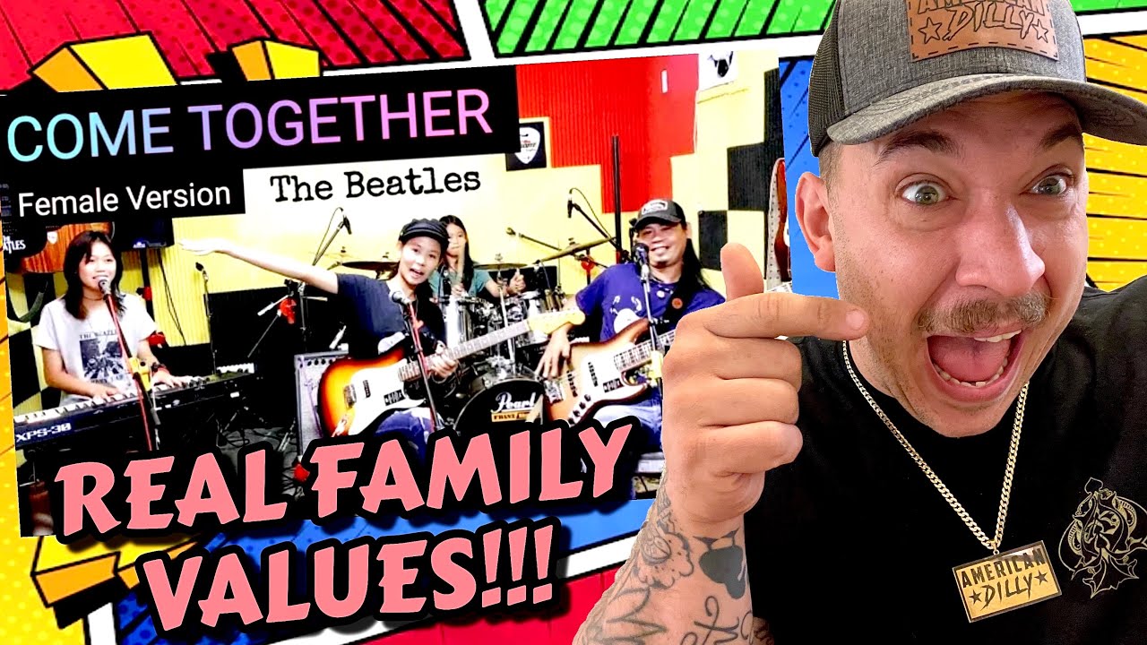 THE FRANZ RHYTHM FAMILY DOES IT AGAIN | FranzRhythm Channel - Come Together | Beatles Cover REACTION