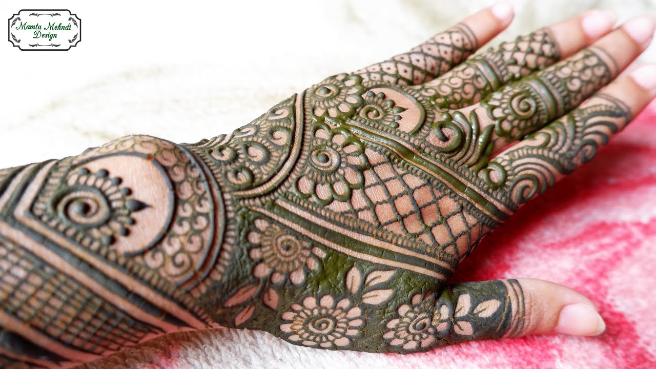 Full Back Hand Mehndi Design | Simple Bharwa Mehndi Design | Mamta Mehndi Design