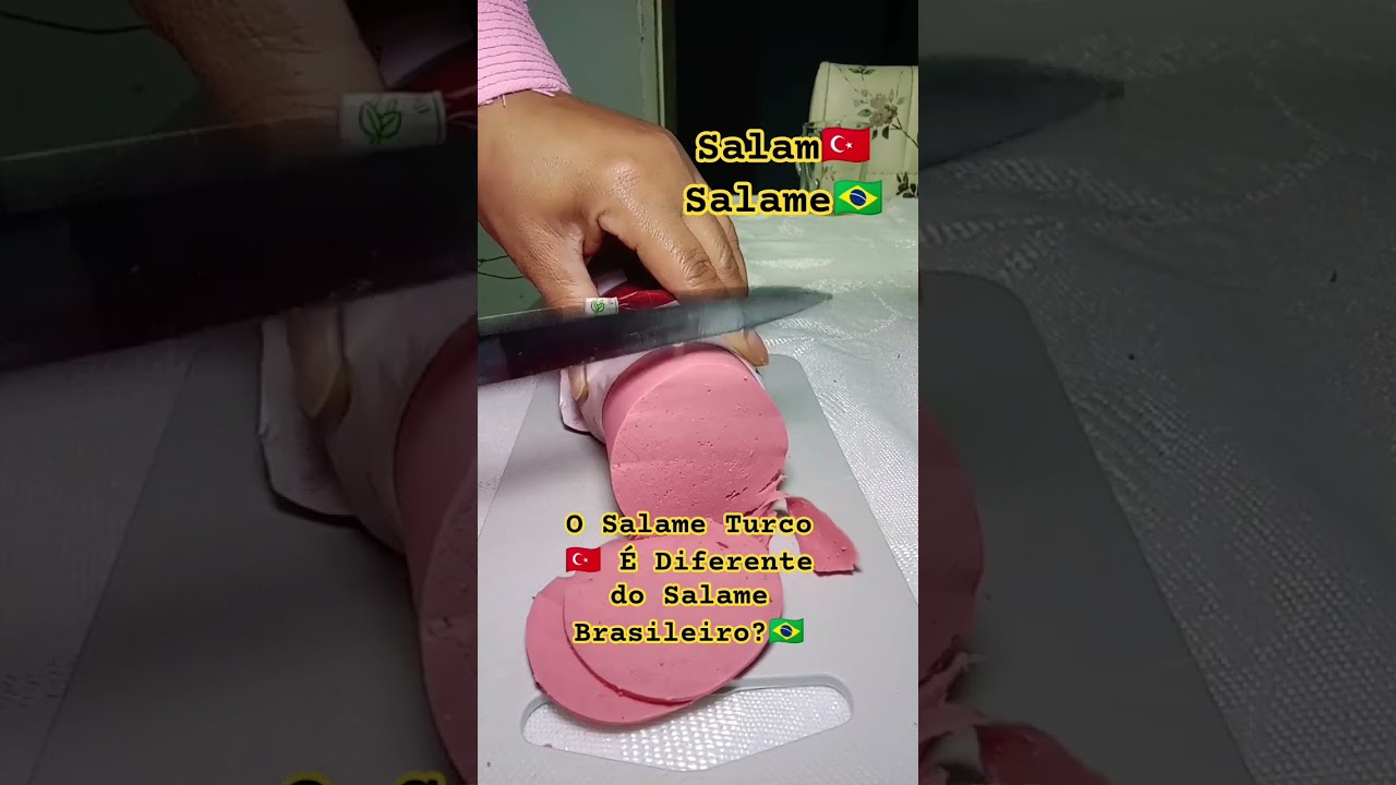 Salame Turco n&atilde;o &eacute; o que voc&ecirc; pensa! 🇹🇷 #SalameTurco #Sucuk #TurkishFood#CulinariaTurca #carnes