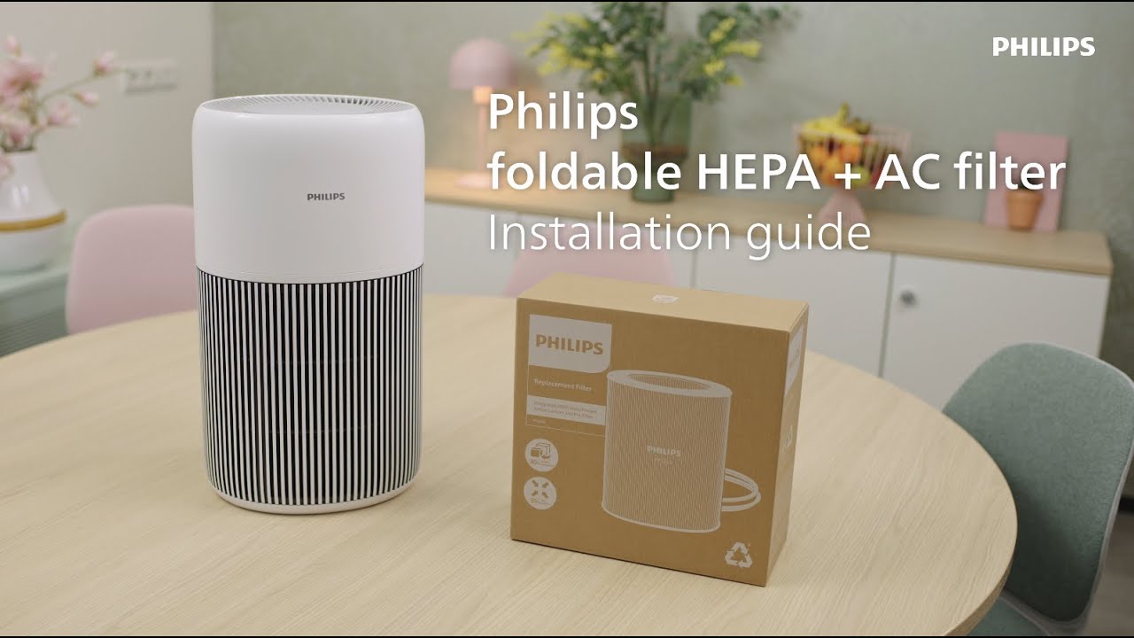 How to assemble my foldable HEPA + AC filter - Philips FY2200