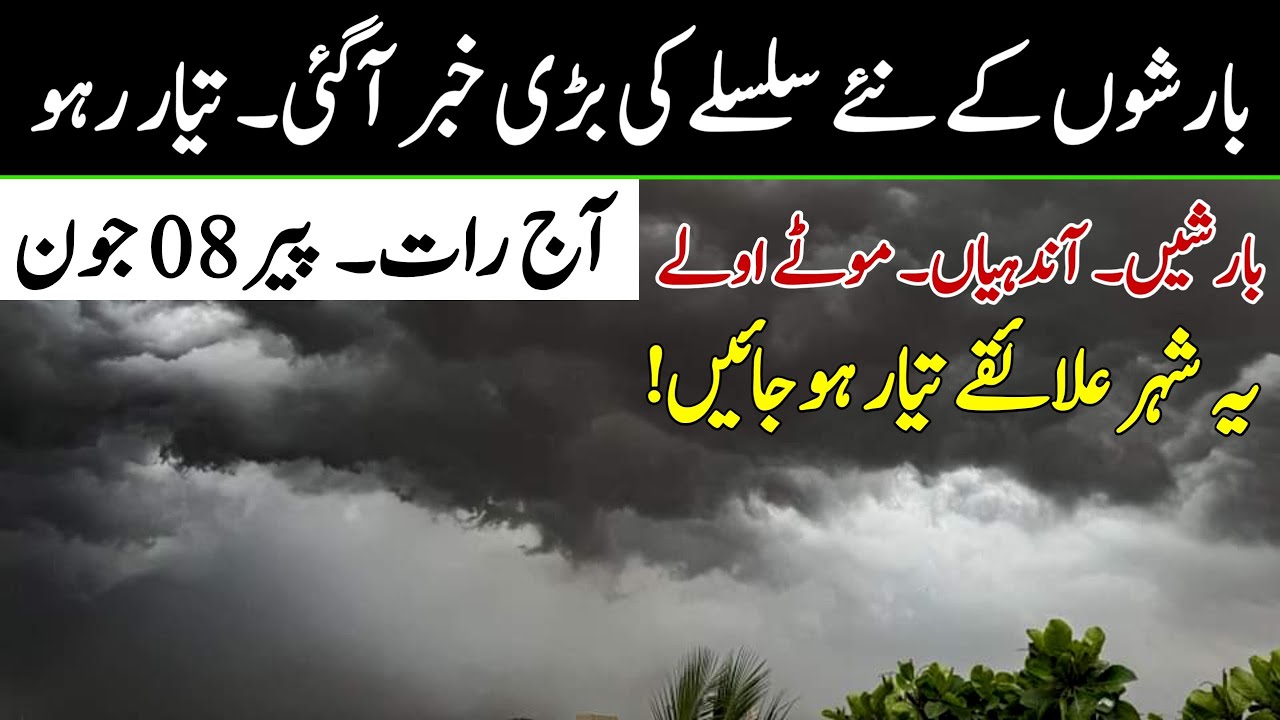 Pakistan Weather Update for Next 4 Days | 08 to 12 June | Pre Monsoon Rains 🌩 Heat Expected