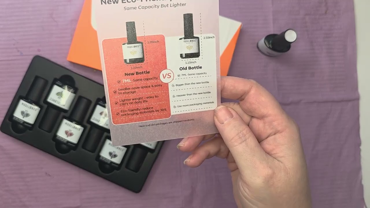 Unboxing swatching Modelones Gel Polish Hema Free Poly Extension Gel Nail Dehydrator and Primer