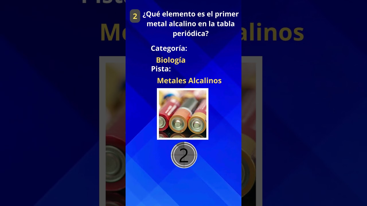 🔋 El Primer Metal Alcalino: Descubrelo AQUÍ 