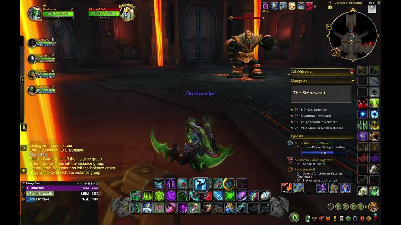 Stonevault skip to last boss (Regular floor clip version, very hard)