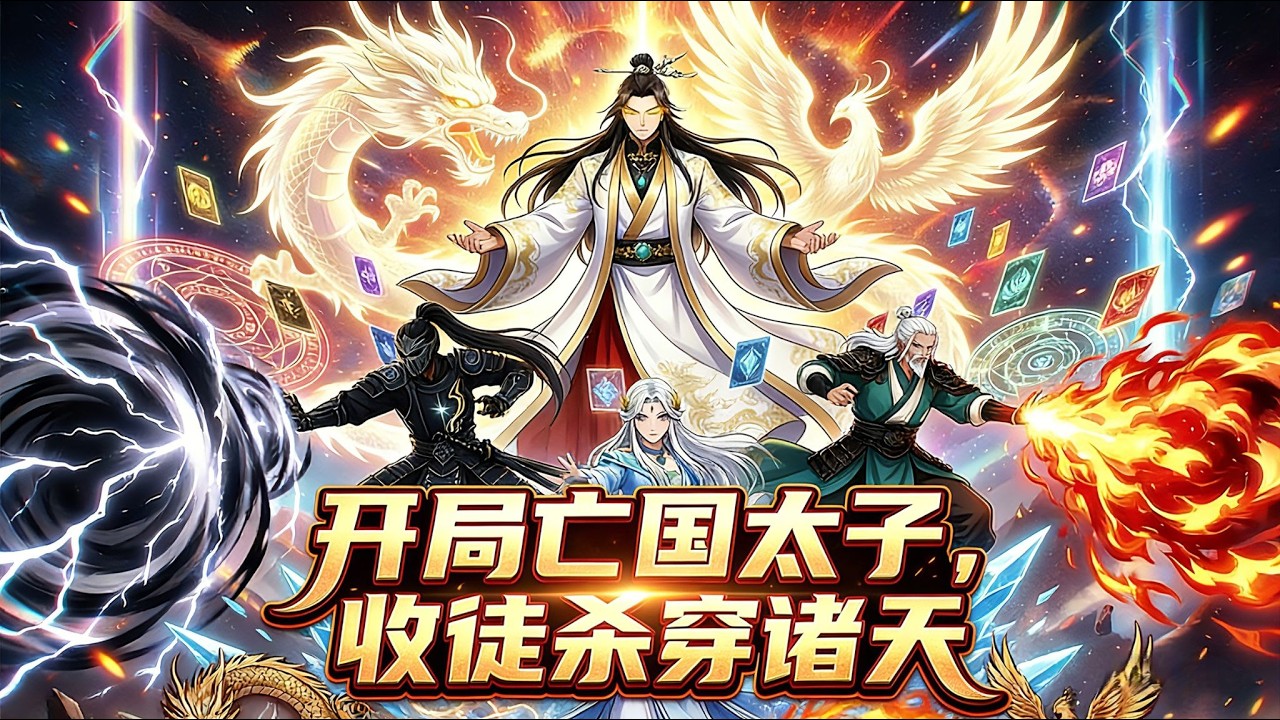 《開局亡國太子，收徒殺穿諸天》🔥開局穿越成不能修練的廢材太子，誰知我竟意外覺醒簽到系統，頂級功法當柴燒、SSS級神兵當菜刀，步步收徒逆襲成一代帝尊！#逆襲 #動漫 #玄幻 #穿越 #漫劇