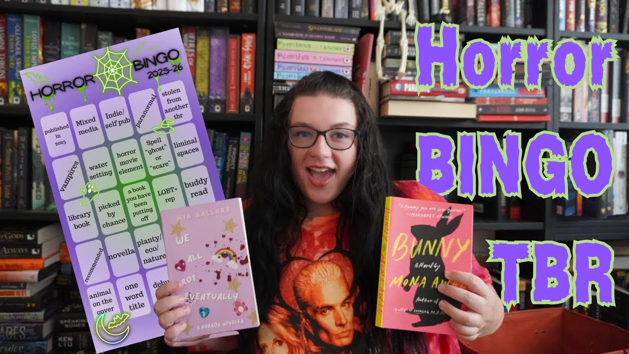 Horror Bingo TBR 👻🕷️📚 | yearly reading challenge