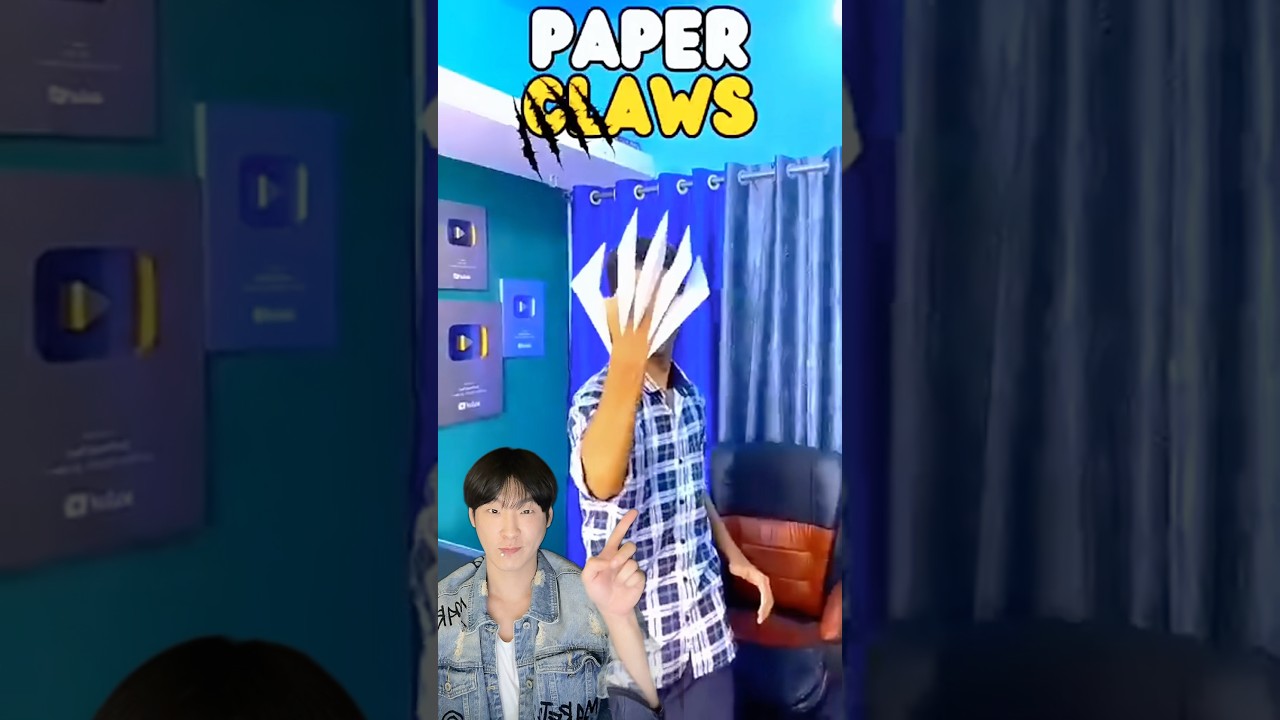 dragon claws paper diy #shortsyoutube #viralfeed #origami