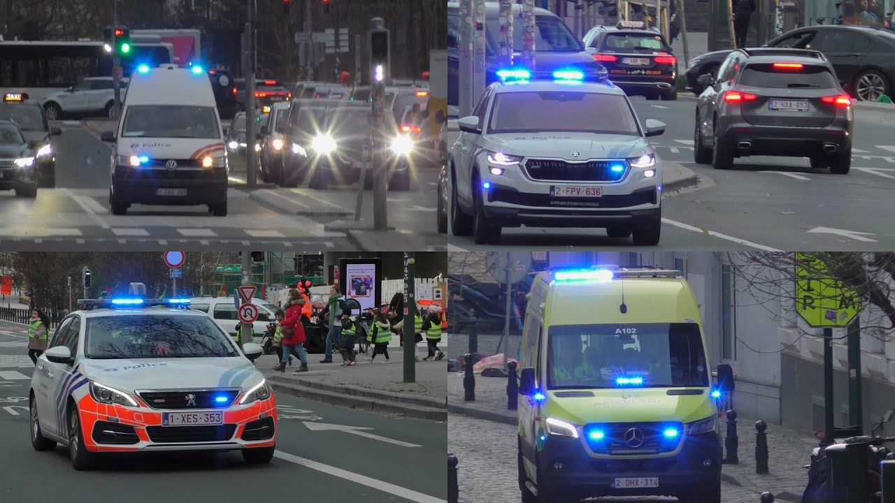 Verschillende hulpdiensten zijn met spoed onderweg naar interventies in Brussel